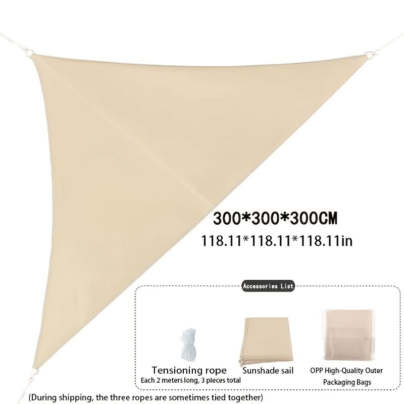 Triangle Sun Shade Sail for Outdoor Use