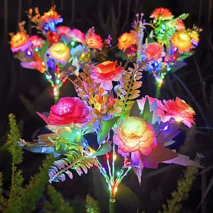 Hibiscus Solar Garden Light | LED Flower Lamp | 62 cm Height | IP65 Rated