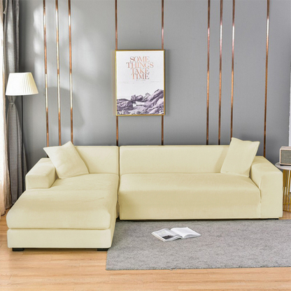 Velvet Sofa Cover | Universal Fit & Stretchable | Complete Protection & Stylish Design | Machine Washable