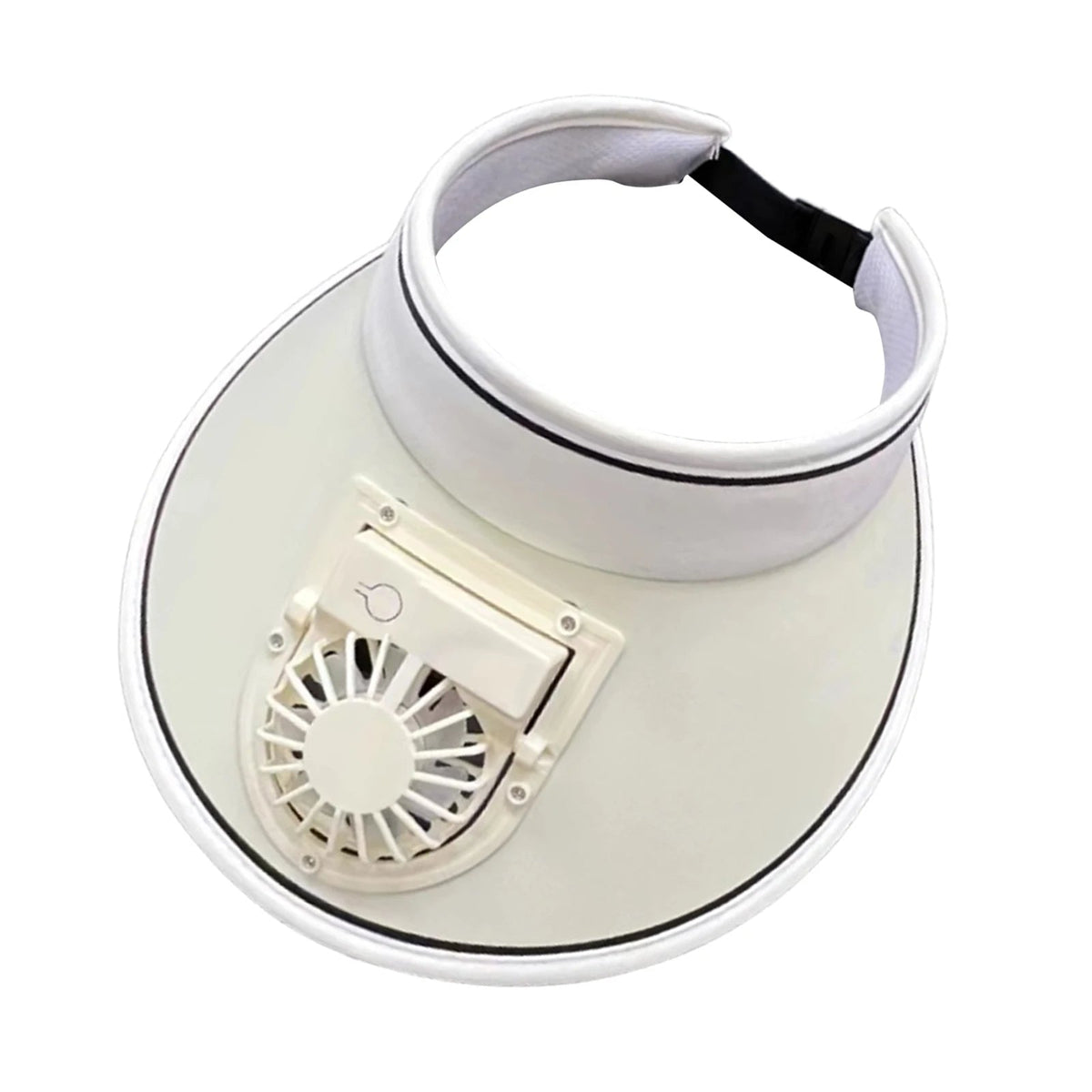 Sun Hat with Large Brim and UV Protection - USB Fan Summer Visor