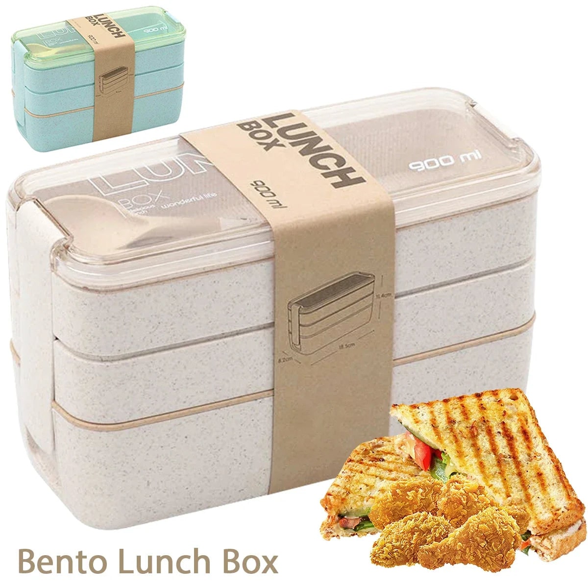 Triple-Layered Lunch Organizer with Secure Compartmentalization