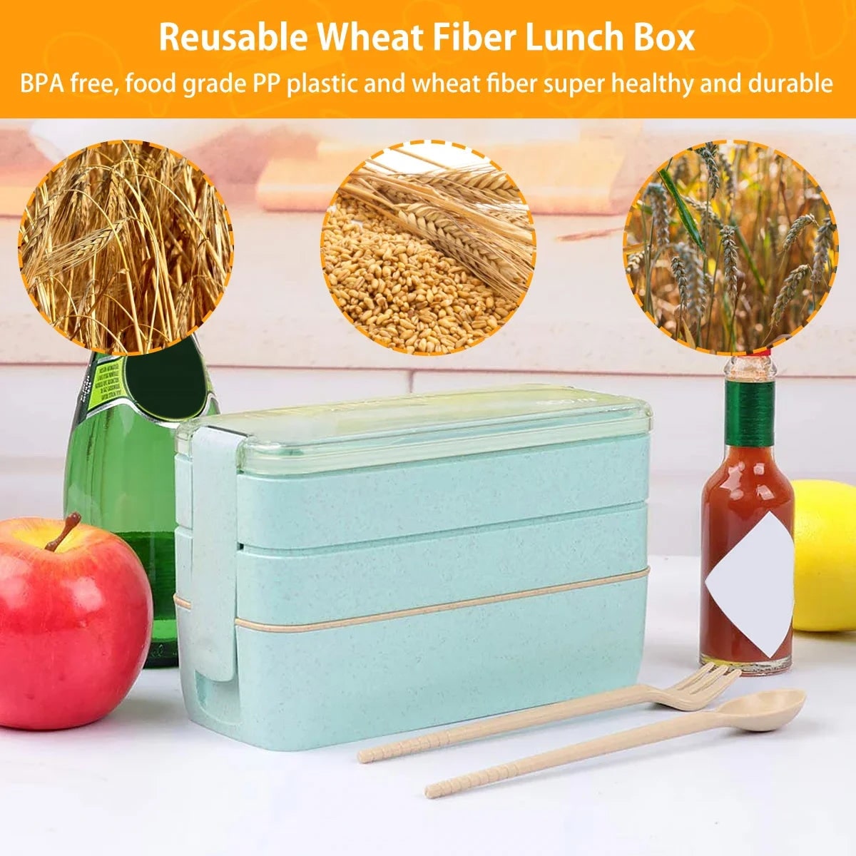 Triple-Layered Lunch Organizer with Secure Compartmentalization