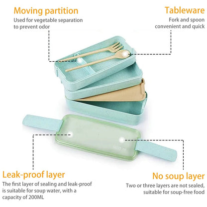 Triple-Layered Lunch Organizer with Secure Compartmentalization