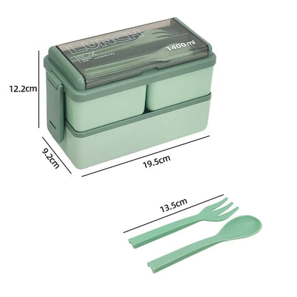 Versatile Dual-Layer Meal Container with Customizable Sections