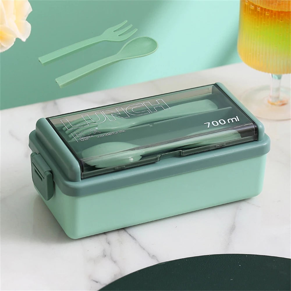 Versatile Dual-Layer Meal Container with Customizable Sections