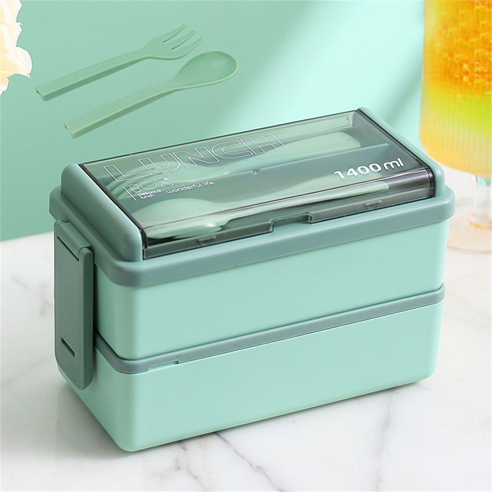 Versatile Dual-Layer Meal Container with Customizable Sections