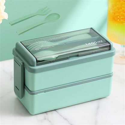 Versatile Dual-Layer Meal Container with Customizable Sections