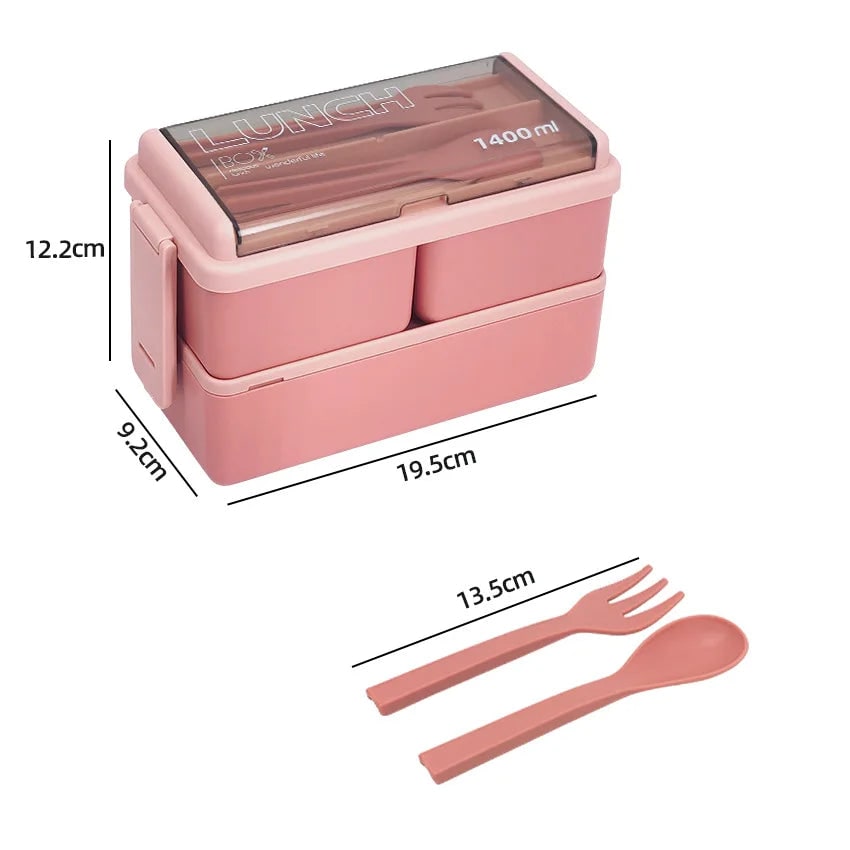 Versatile Dual-Layer Meal Container with Customizable Sections