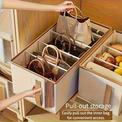 Foldable and Spacious Storage Box with Dividers | Closet Organizer