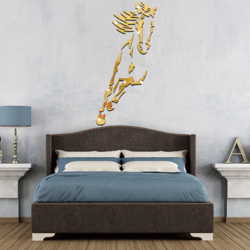 3D Acrylic Wall Art of Galloping Horse Decoration