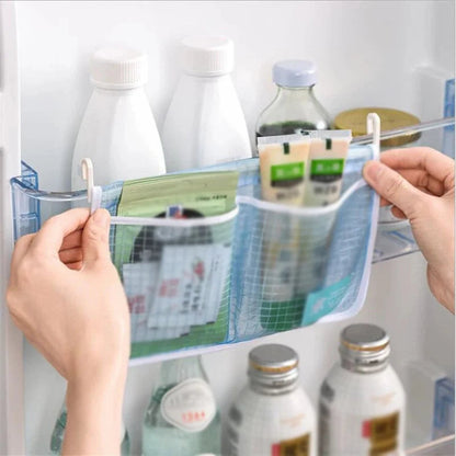 Refrigerator Organizer with Breathable Mesh Material – PP for Door Hanging