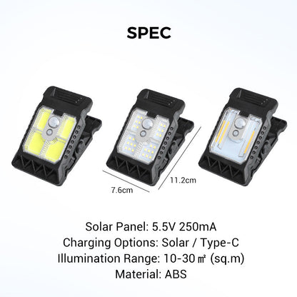 Solar Light Clip – Instantly Brightens Dark Paths for Safety