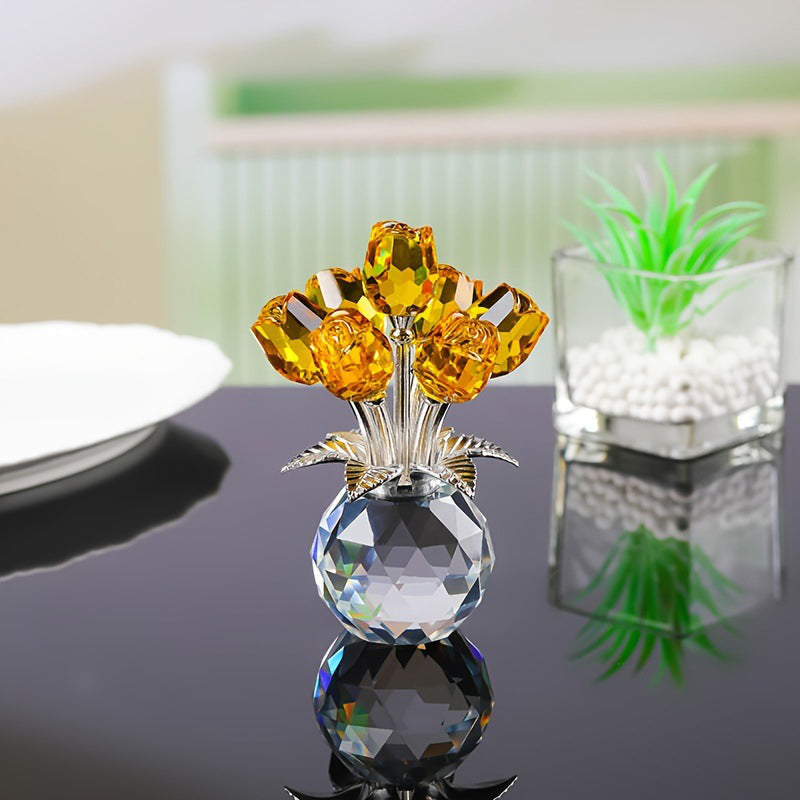 Timeless Sparkling Crystal Rose that Never Fades