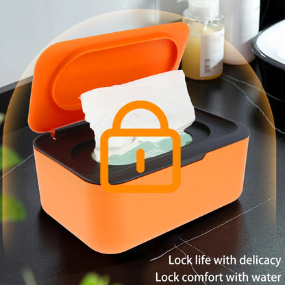 Moist Towelettes Dispenser with Lid | High Capacity | Airtight and Dustproof