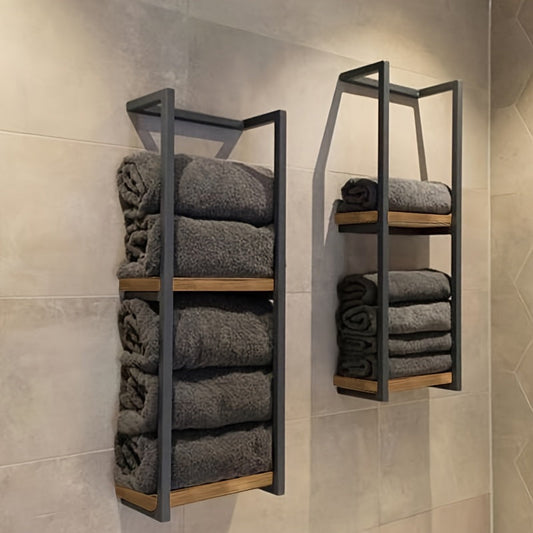 Space-Saving Towel Rack - Ideal for a Tidy Bathroom