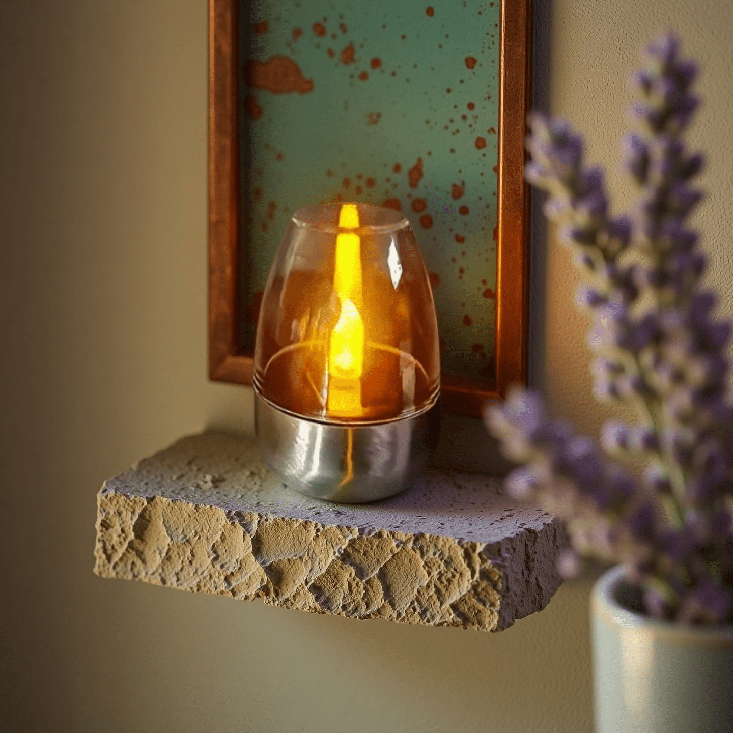 Rechargeable Flickering Lantern for Outdoor and Restaurant Lighting