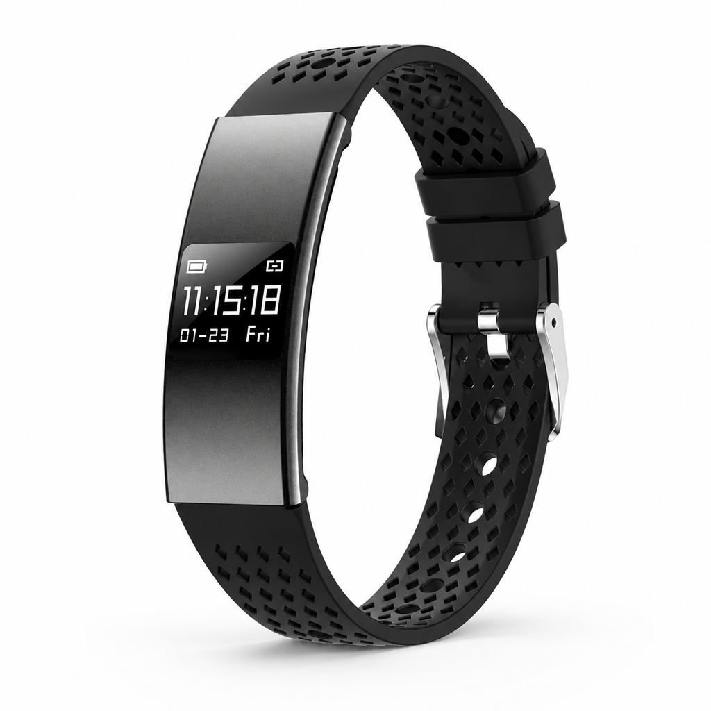 Sleek Waterproof Health Monitoring Smartband