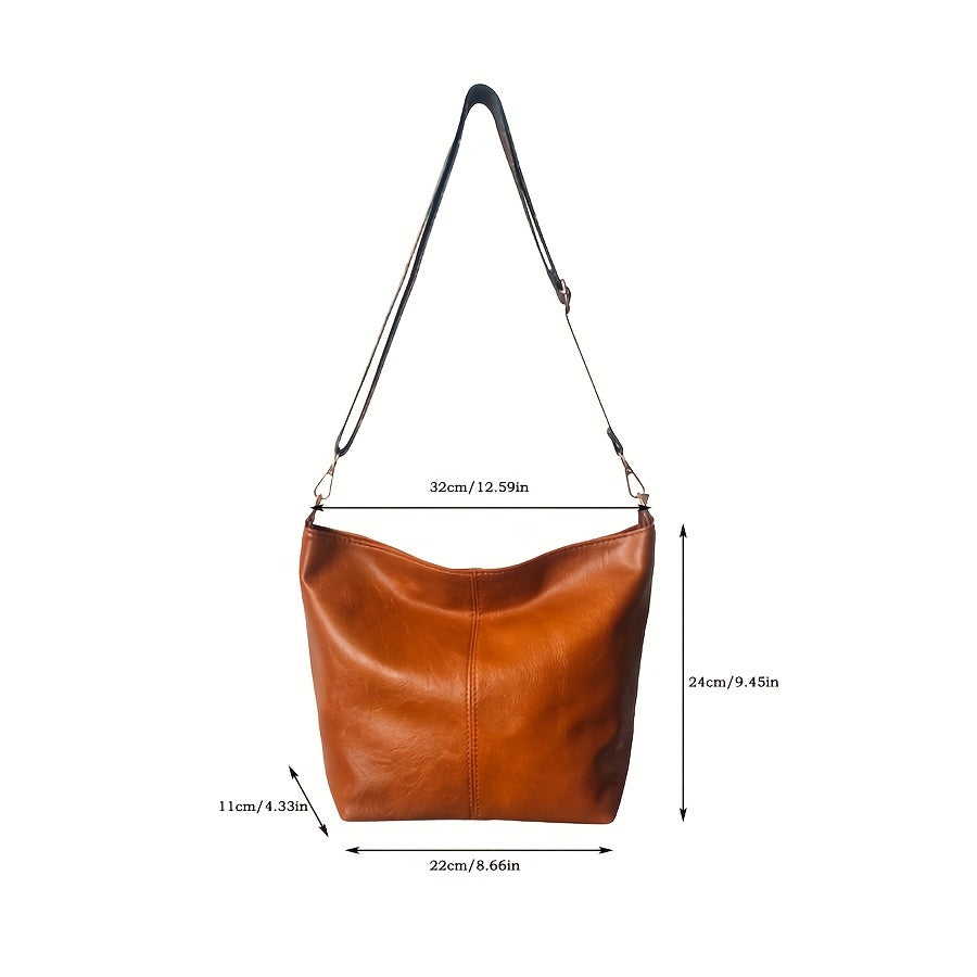 Urban White Messenger Bag with Zipper – CityPure PU Shoulder Style