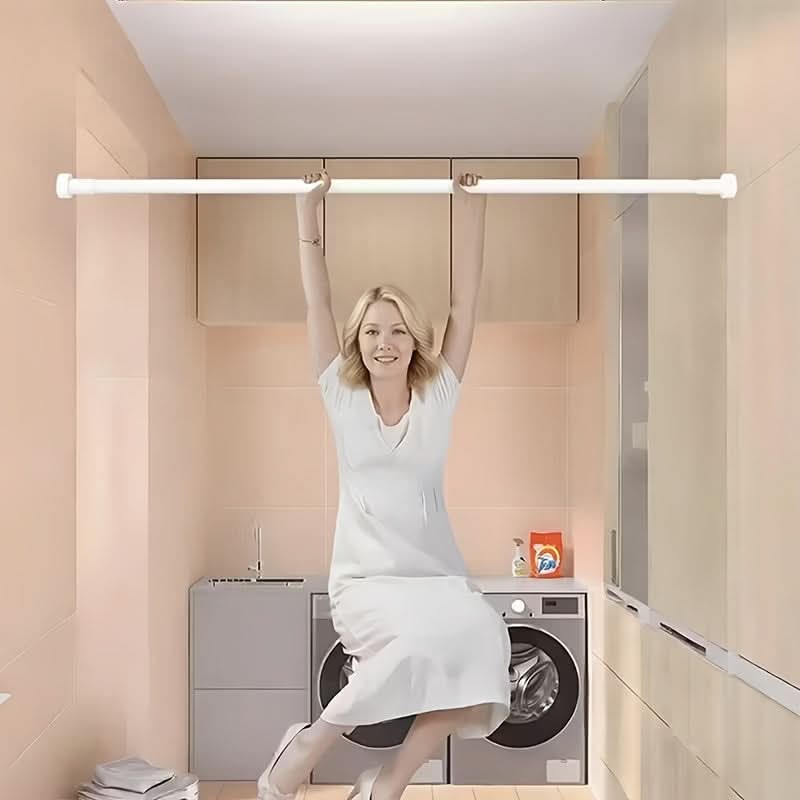 Reinforced Spring Tension Rod for Bathrooms and Closets