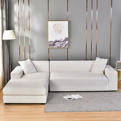Velvet Sofa Cover | Universal Fit & Stretchable | Complete Protection & Stylish Design | Machine Washable