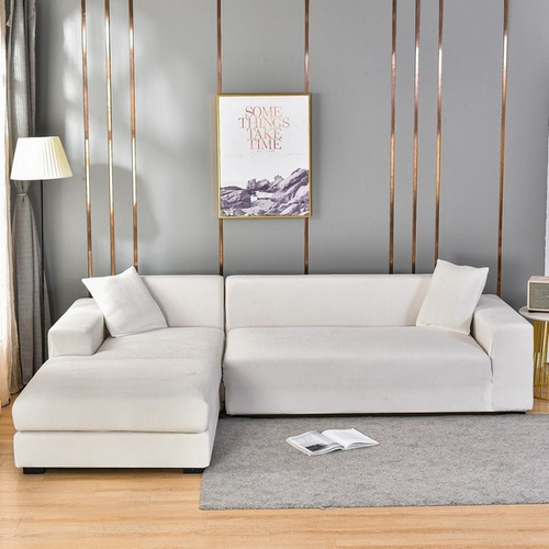 Velvet Sofa Cover | Universal Fit & Stretchable | Complete Protection & Stylish Design | Machine Washable