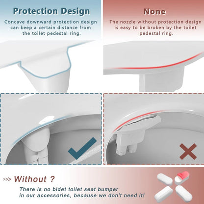Slim Toilet Bidet Attachment for Enhanced Hygiene