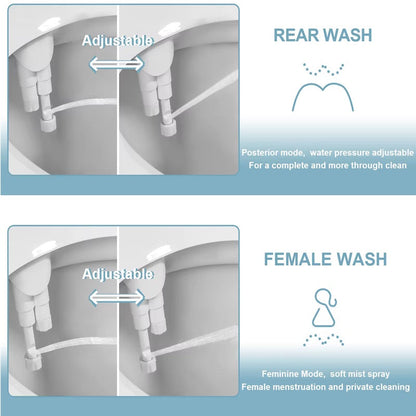 Slim Toilet Bidet Attachment for Enhanced Hygiene