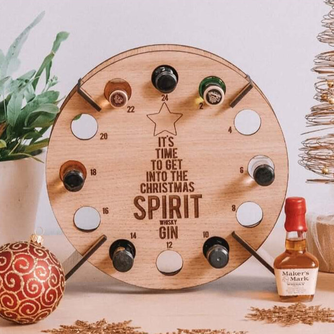 Charming Wooden Advent Calendar for Craft Beer Enthusiasts