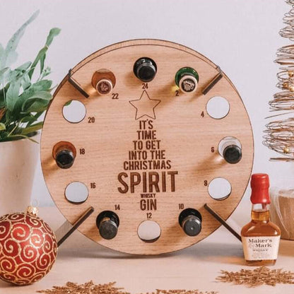 Charming Wooden Advent Calendar for Craft Beer Enthusiasts