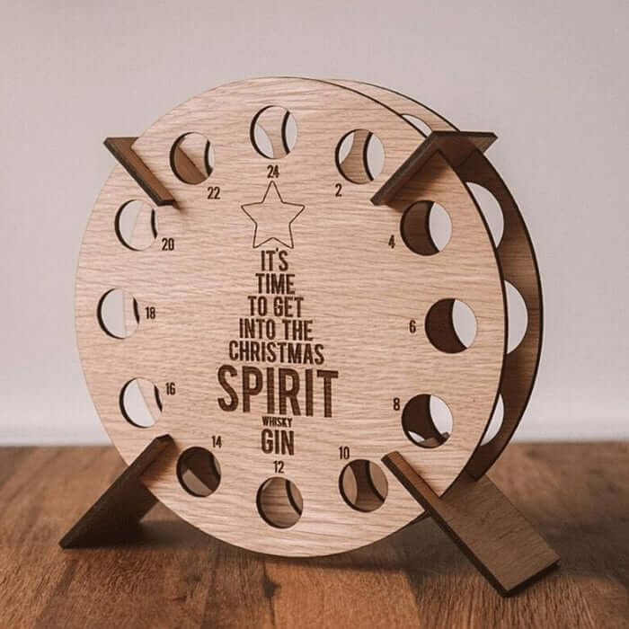 Charming Wooden Advent Calendar for Craft Beer Enthusiasts