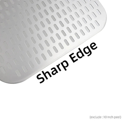 Perforated Pizza Shovel Paddle with Handle for Baking in Oven