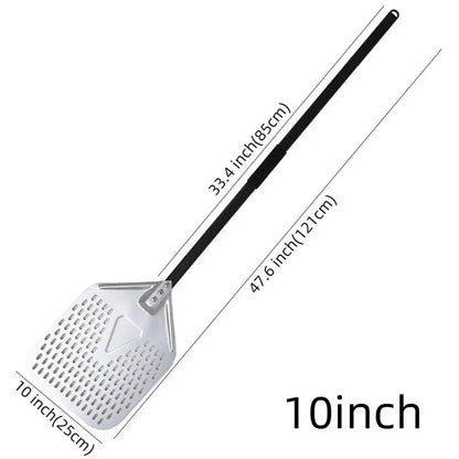 Perforated Pizza Shovel Paddle with Handle for Baking in Oven