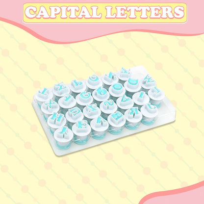 Plunger Cutter for Fondant - Alphabet Shapes