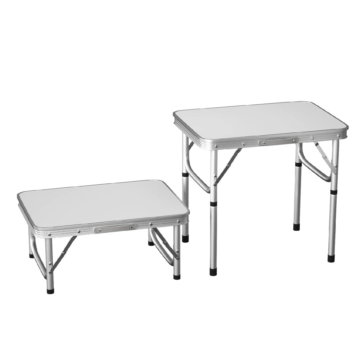 Portable Aluminum Camping Table - Compact Design with Height Adjustment
