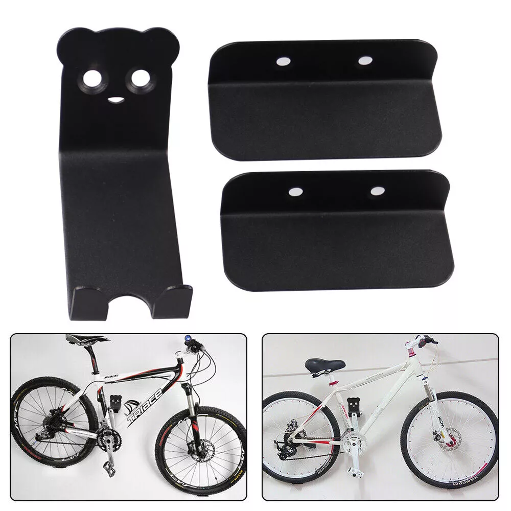 Space-Saving Steel Bike Wall Holder with WallGrip Hook