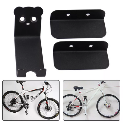 Space-Saving Steel Bike Wall Holder with WallGrip Hook