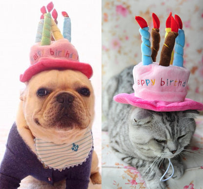 Party Hat for Cats and Dogs - Birthday Celebration Accessory