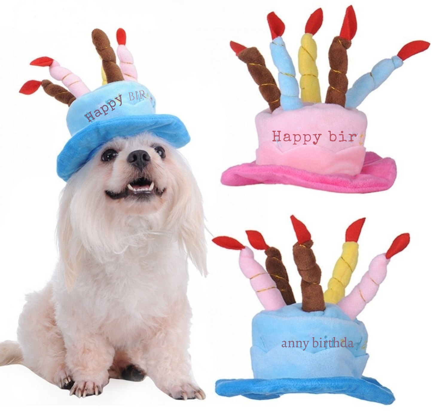 Party Hat for Cats and Dogs - Birthday Celebration Accessory