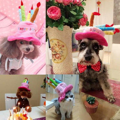 Party Hat for Cats and Dogs - Birthday Celebration Accessory