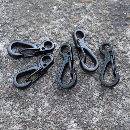 Set of 10 Compact Spring Clips for Outdoor Adventures