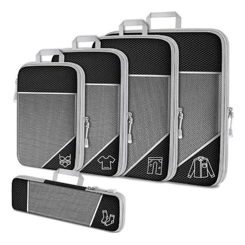 Compression Travel Set – Space-Saving Packing Cubes for Organized Luggage