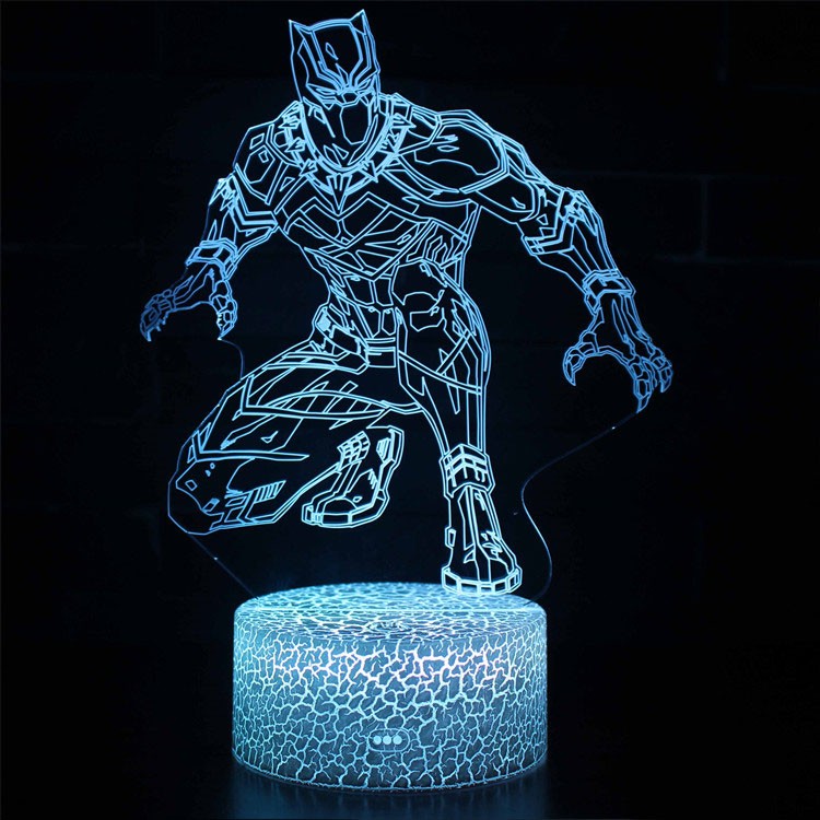 Black Panther Stealth 3D Night Light Lamp