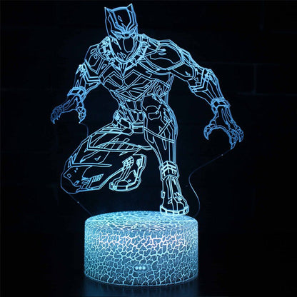Black Panther Stealth 3D Night Light Lamp
