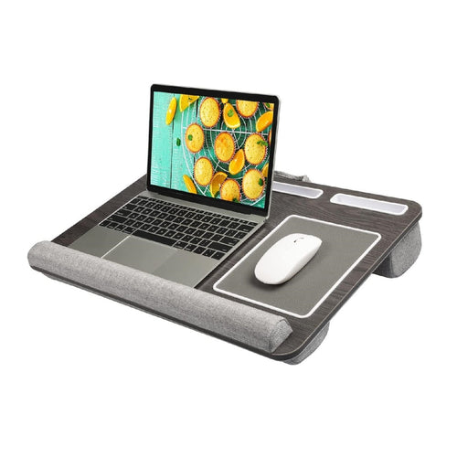 Lap Desk for Laptops – Portable with Anti-Slip Double Groove & Mouse Pad