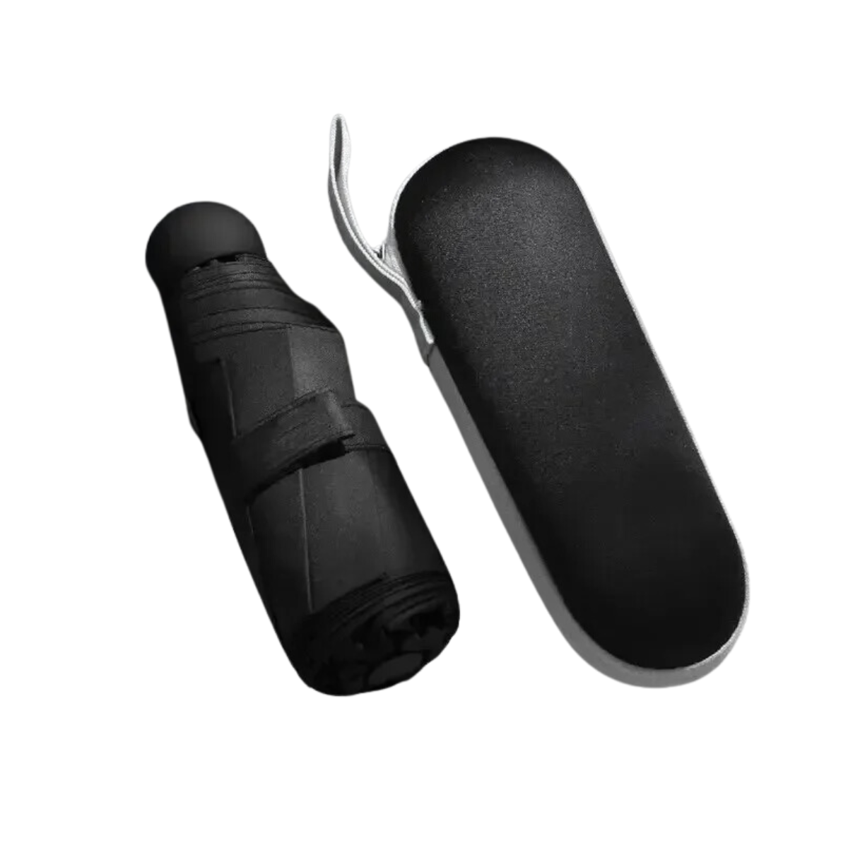 Compact UV Protection Umbrella for Sun and Rain with Carrying Case