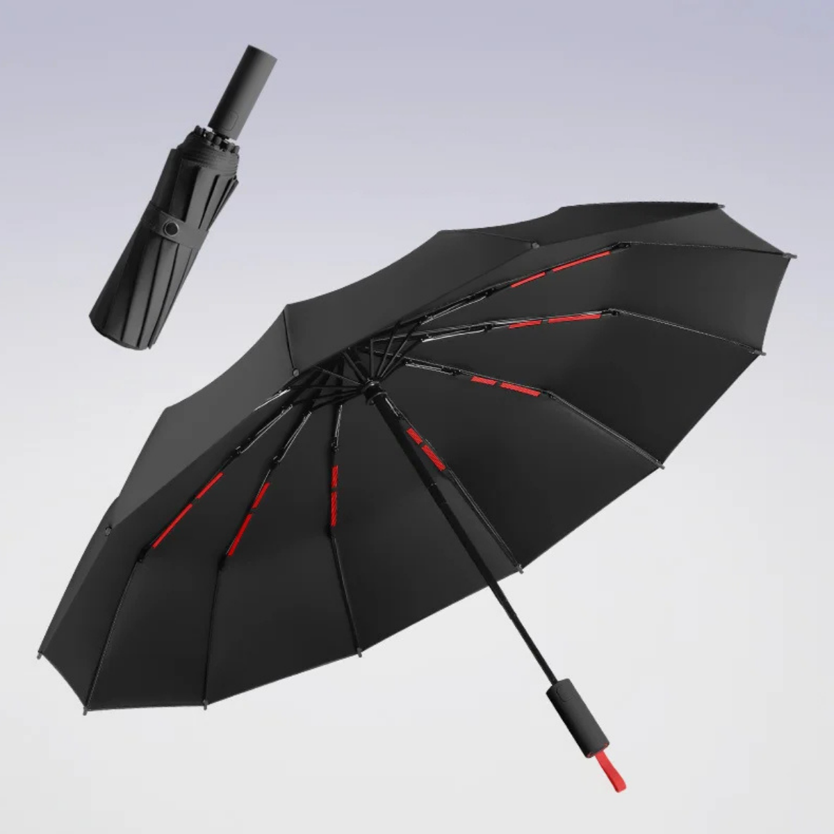 Large Folding Umbrella with 72 Bones – Windproof UV Rain Protection