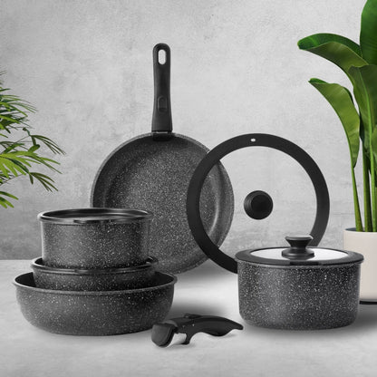 Space-Saving Non-Stick Cookware Set | Versatile and Durable