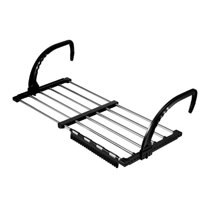 Retractable Drying Rack for Balcony - Portable with Sock Holders