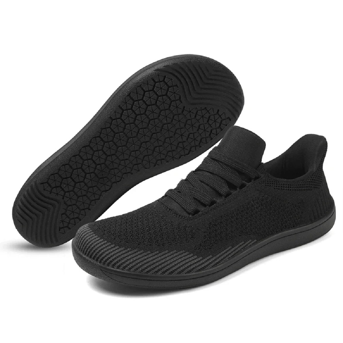 Lightweight Sneakers for Barefoot Experience - Breathable Wide-Toe Design