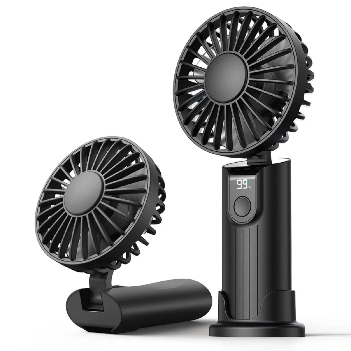 Compact USB Rechargeable Fan - Portable Handheld Design